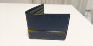 P1 Carbon Fiber Wallet Blue/Yellow